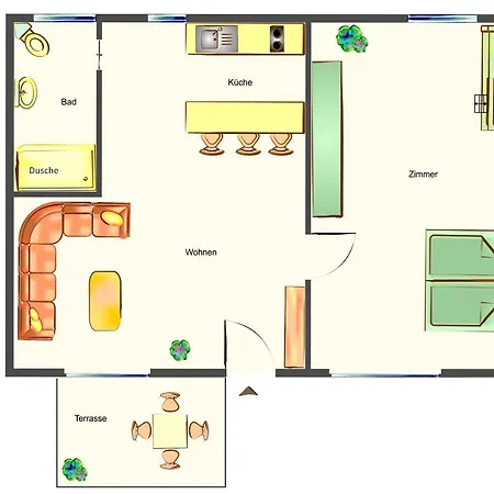 Bungalow Grun * Uckeritz